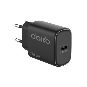 Fast charger Noir USB C 25W